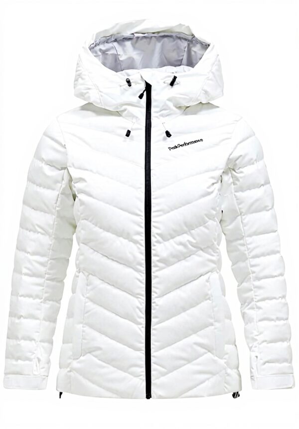 Giacca sci donna Peak Performance bianco piumino