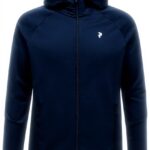 Felpa con cappuccio Peak Performance Uomo traspirante blu