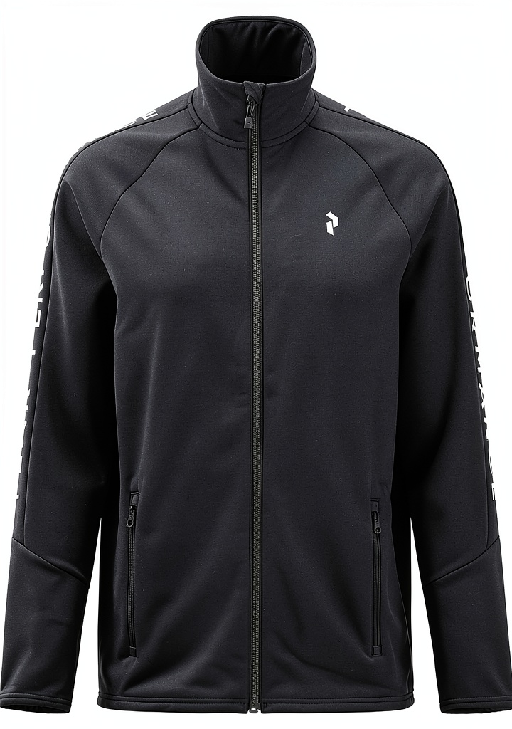 'Giacca di pile Peak Performance Rider Full Zip Fleece indossata durante un'escursione'
