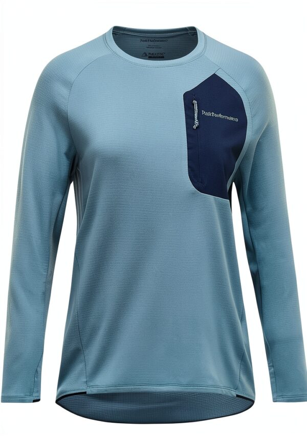 Felpe Donna Peak Performance Polartec Grid Vision Blue