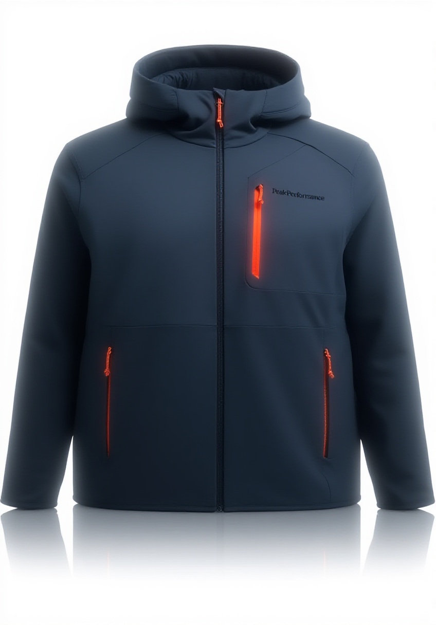 Peak Performance Utility Light Hoodie indossata durante un'escursione in montagna