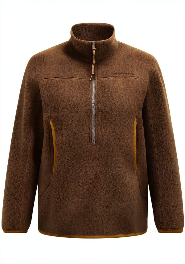Felpe Donna Peak Performance Fleece Mezza Zip Meadow Moss